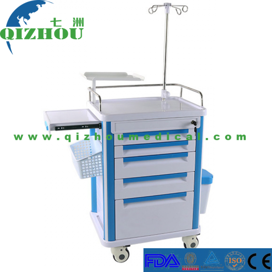 Beauty ABS Medical Equipment Emergency Trolley For Sale - Click Image to Close