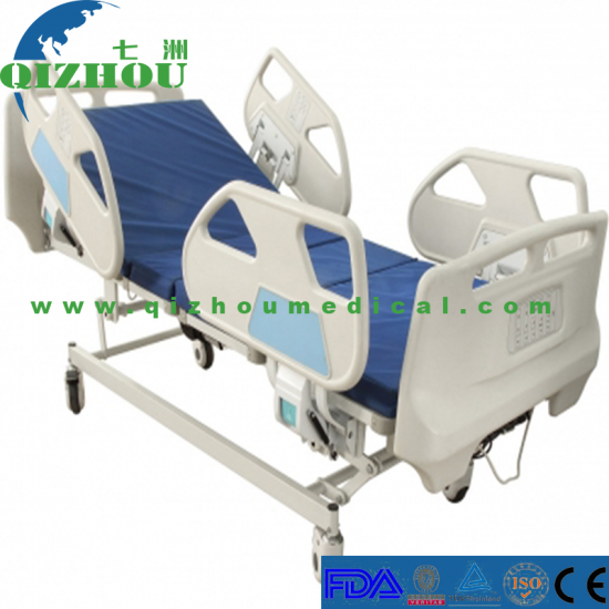 Hospital Equipment Furniture Luxury Adjustable Five Function Electric Patients Medical Bed For Sale - Click Image to Close