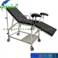 Hospital Stainless Steel Gynecological Examination Bed / Medical Obstetric Delivery Flushing Diagnostic Bed