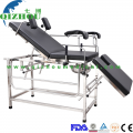 Medical Stainless Steel Gynecological Examination Bed With Guardrails,Hospital Obstetrics Delivery Bed