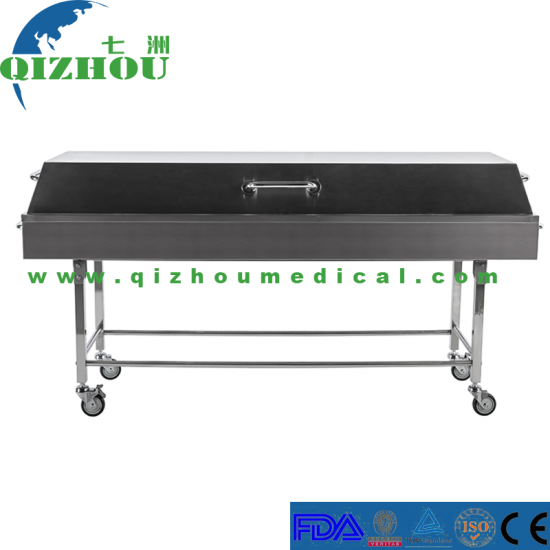 Mortuary Dead Body Transport Trolley With Cover - Click Image to Close