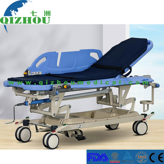 Patient Transfer Flat Car Luxury Surgical Docking Car ABS Panel Lifting Flat Car - Factory Supply Hospital Cart - Click Image to Close