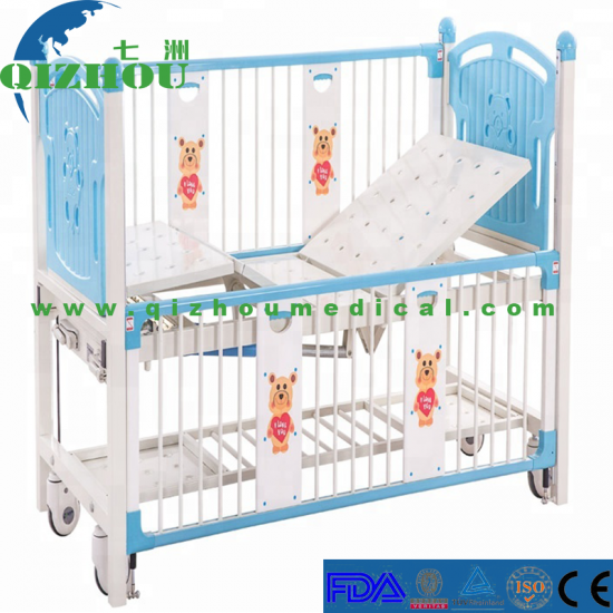Pediatric Manual Hospital Cartoon Beds Metal Platform Pediatric Department Cute Hospital Children Bed - Click Image to Close