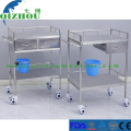 Stainless Steel Medical Treatment Trolley, Surgical Nurse Dressing Cart